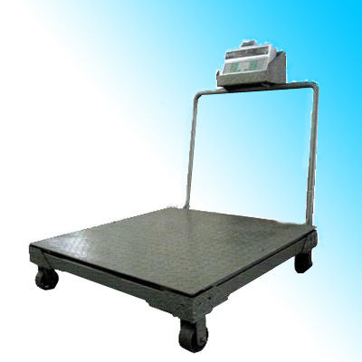 le plancher de la plate-forme 1ton de 1x1m mesurent les balances de Digital avec l'indicateur des roues XK3190-A12E
