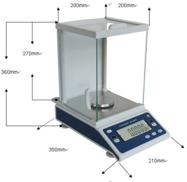 Digital 0.0001g 200g Digital pesant l'équilibre pour le laboratoire