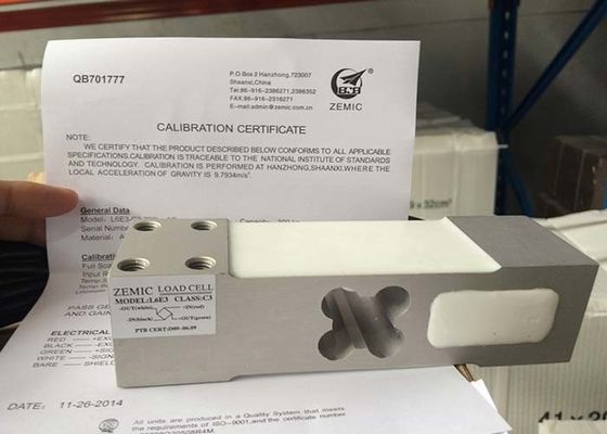 Capteur de pression de piézoélectrique unique de Zemic L6E pour l'échelle de banc, capteur de pression de piézoélectrique électronique OIML approuvé