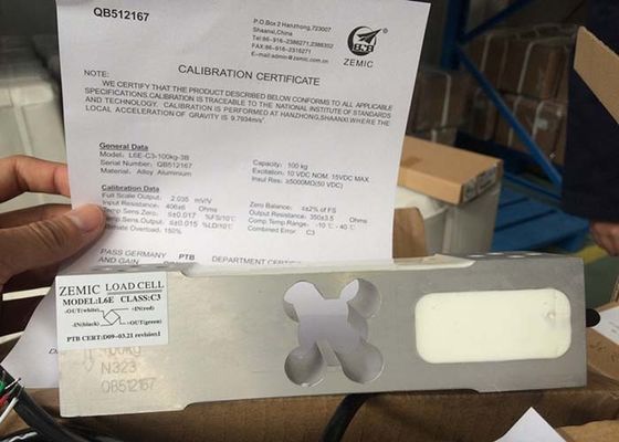 Capteur de pression de piézoélectrique unique de Zemic L6E pour l'échelle de banc, capteur de pression de piézoélectrique électronique OIML approuvé
