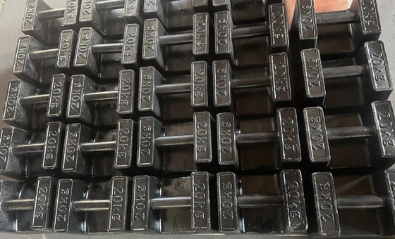 Poids d'essai empilés de 20 kg M1 Poids d'étalonnage en fonte de 20 kg pour grue