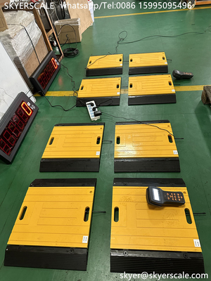 Système de pesage numérique statique dynamique portable d'essieu de voiture
