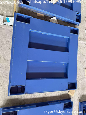 Zémique H8C cellule de charge 1x1m 5 tonnes lourde échelle de sol industriel avec plate-forme en acier au carbone