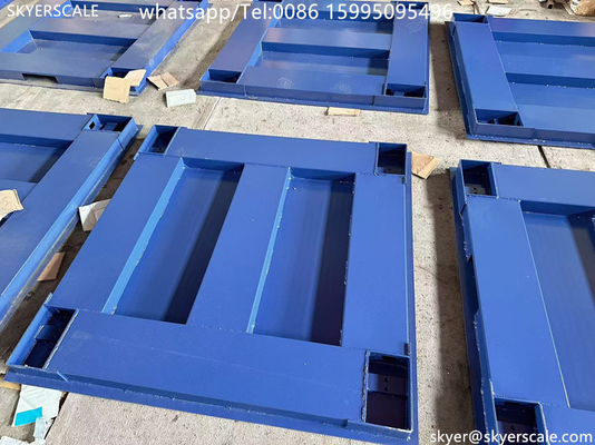Zémique H8C cellule de charge 1x1m 5 tonnes lourde échelle de sol industriel avec plate-forme en acier au carbone