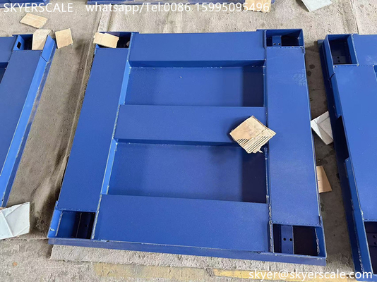 Zémique H8C cellule de charge 1x1m 5 tonnes lourde échelle de sol industriel avec plate-forme en acier au carbone