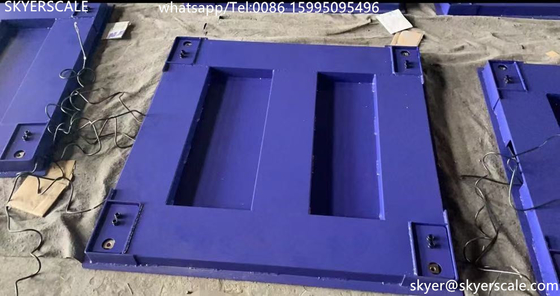 Zémique H8C cellule de charge 1x1m 5 tonnes lourde échelle de sol industriel avec plate-forme en acier au carbone