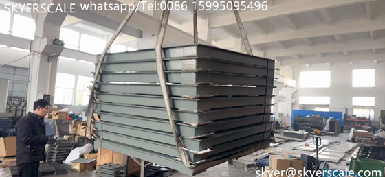 Échelle de plancher de plateforme numérique de 1,2*1,5 m en acier au carbone de capacité industrielle de 5 tonnes avec indicateur A12E