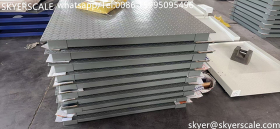 Échelle de plancher de plateforme numérique de 1,2*1,5 m en acier au carbone de capacité industrielle de 5 tonnes avec indicateur A12E