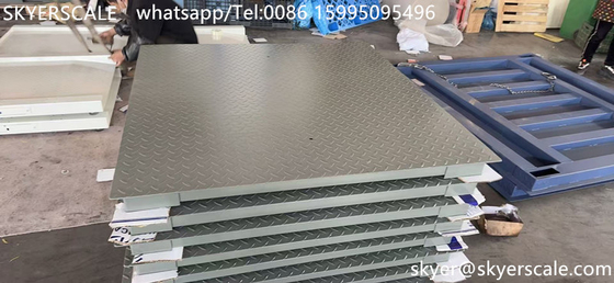 Échelle de plancher de plateforme numérique de 1,2*1,5 m en acier au carbone de capacité industrielle de 5 tonnes avec indicateur A12E