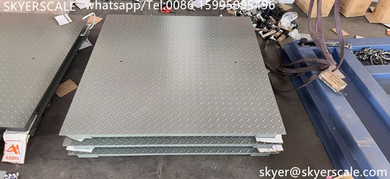 Échelle de plancher de plateforme numérique de 1,2*1,5 m en acier au carbone de capacité industrielle de 5 tonnes avec indicateur A12E