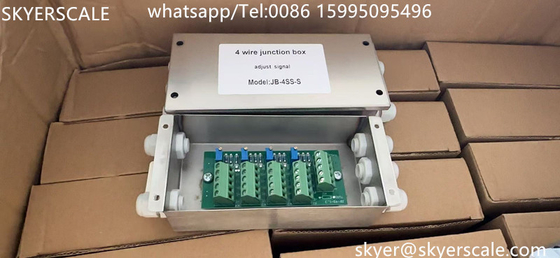 Boîte de jonction numérique à pile de charge à 4 voies en acier inoxydable