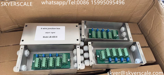 Boîte de jonction numérique à pile de charge à 4 voies en acier inoxydable