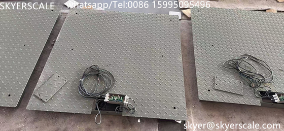 Échafaudage en acier de 1,2mx1.2m Plateforme de pesage de 3 tonnes avec plaque anti-souris