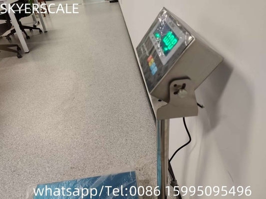 Plateforme de pesage 40x50cm 150kg Échelle en acier inoxydable avec indicateur étanche LED vert