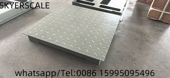 Balance de pesage de plancher de plateforme en acier au carbone 1,22x1,22m 3t avec indicateur de pesage XK315A1X