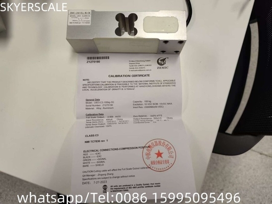zemic L6E3 300 kg Balance de cellule de charge d'essai avec capteurs de pression pour la tarification électronique
