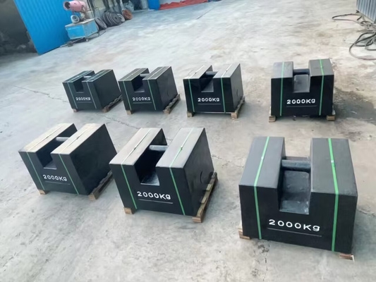 1000 kg Poids d'essai contrepoids en fonte Masses d'essai pour grue
