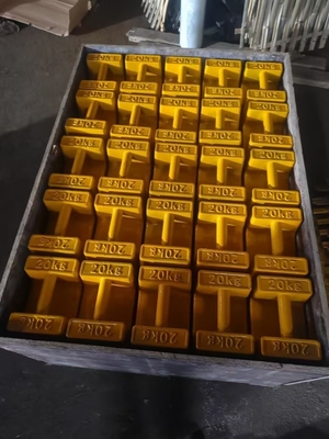 Poids d'essai empilés de 20 kg M1 Poids d'étalonnage en fonte de 20 kg pour grue