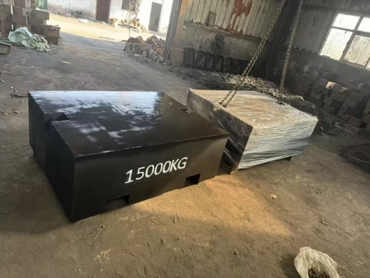 15000 kg Plaque de pesage en fonte résistante à la corrosion pour les outils de mesure et de calibrage à grande échelle