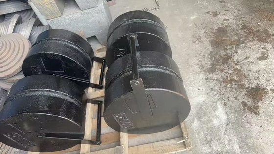 Poids d'essai de 250 kg M1 empilable à la norme OIML Poids d'étalonnage en fonte pour grue