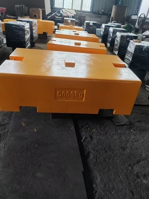 Poids standard 5000 kg Poids d'essai Poids d'essai de charge dans l'ascenseur Poids d'essai, poids en fer