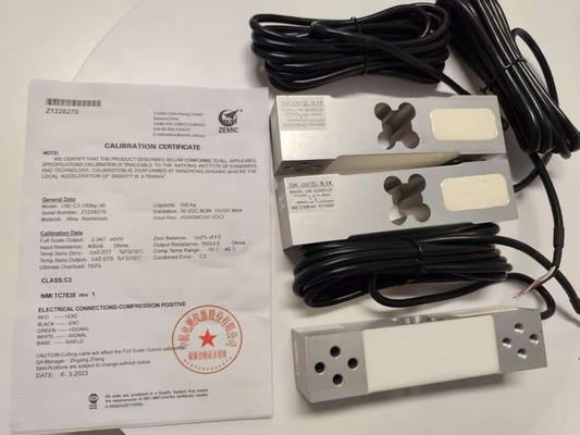 Capteur de cellule de charge de la marque Zemic L6E-100kg Pour les balances de 30x30cm -50kg de la plateforme de banc