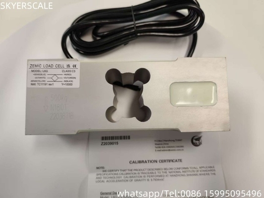 Cellules de détection de charge ZEMIC L6G de 500 kg pour balances industrielles sur plateforme de pesage