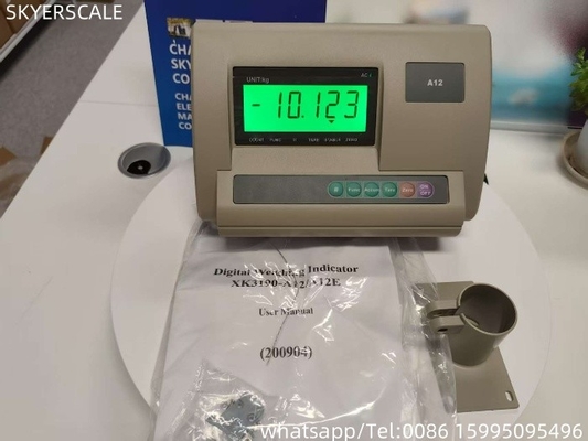 Indicateur de poids LCD XK3190-A12 pour les balances numériques de la plateforme de pesée