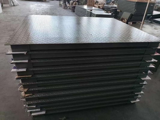 Plateforme en acier doux de 0,8mx1,2m 3 tonnes Balance de pesage lourde Balance de plancher industrielle