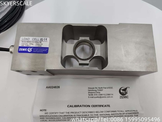 Le capteur de cellule de charge OIML imperméable à l'eau IP68 de Zemic BM6G-C3-100kg-3B