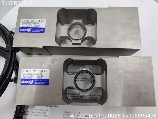 Le capteur de cellule de charge OIML imperméable à l'eau IP68 de Zemic BM6G-C3-100kg-3B