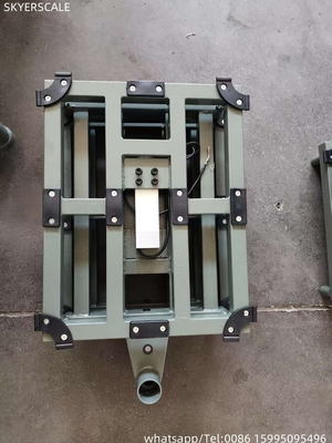 Plateforme électronique compacte en acier léger de 450 x 550 mm, de 300 kg, pesant un grand écran LED
