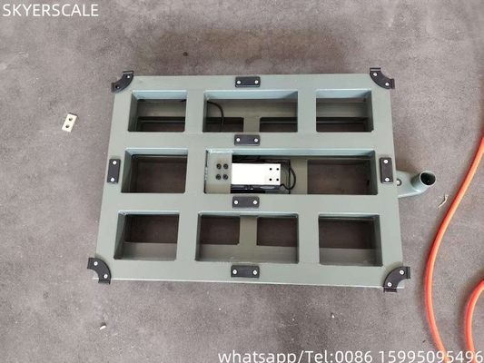 Étalon numérique en acier au carbone 50x50xm 500 kg Étalon de plateforme Étalon de banc avec indicateur de pesage A12E