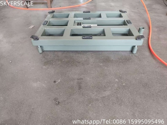 Étalon numérique en acier au carbone 50x50xm 500 kg Étalon de plateforme Étalon de banc avec indicateur de pesage A12E