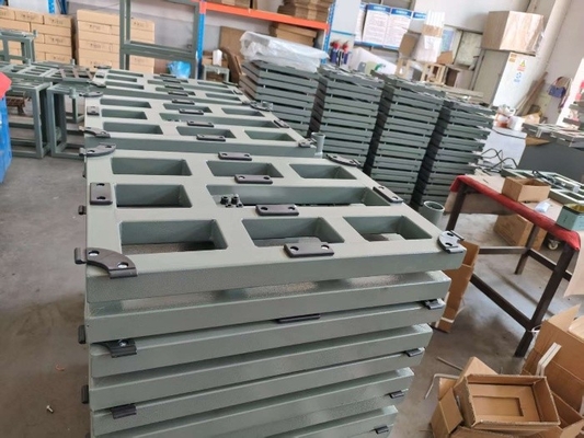 Étalon numérique en acier au carbone 50x50xm 500 kg Étalon de plateforme Étalon de banc avec indicateur de pesage A12E