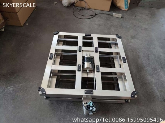 En acier inoxydable 304 500x500 mm 500 kg Cadre numérique de balance de banc avec plateforme