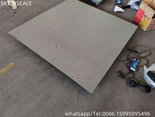 0.9x1.5m 2t Balance de plateforme d'acier au carbone Balances électroniques de pesée numérique Balance de plancher industrielle