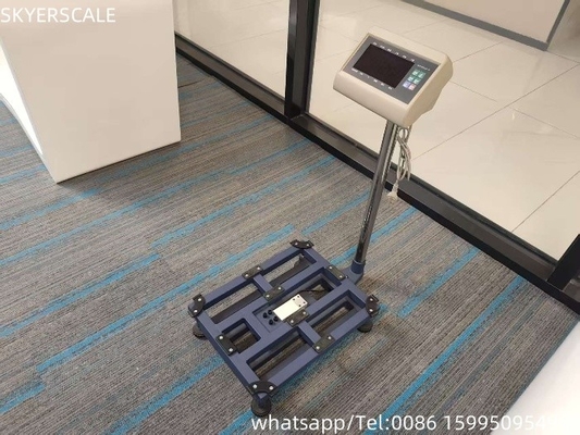 Acier au carbone numérique 45x60cm 300kg Balance de plateforme Balance de banc avec indicateur de pesage T7+E