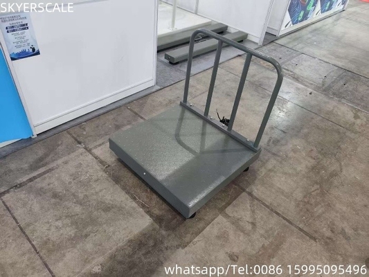 L'acier au carbone numérique 500x500 mm 300 kg échelle de plateforme avec plaque de contrôle et garde-corps