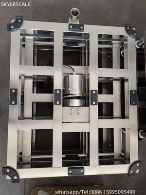 Plateforme de banc électronique numérique industriel haute précision étanche en inox Échelle 600x800cm 500kg