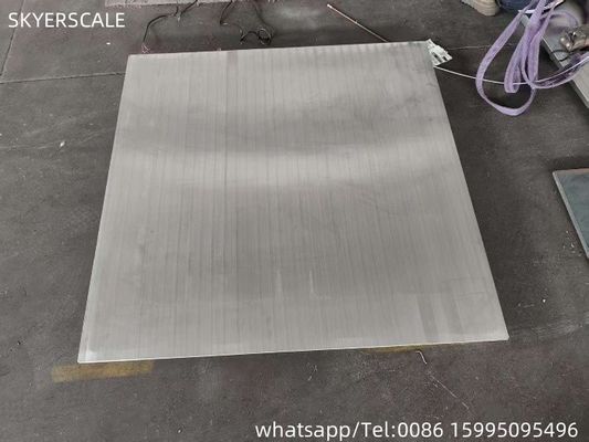 Échelle de plateforme 3T en acier inoxydable 304 1,5x1,5 m Échelle électronique de pesage numérique Échelle de plancher industrielle