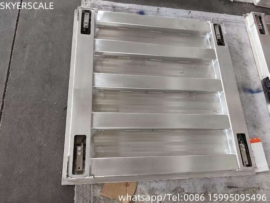 Échelle de plateforme 3T en acier inoxydable 304 1,5x1,5 m Échelle électronique de pesage numérique Échelle de plancher industrielle