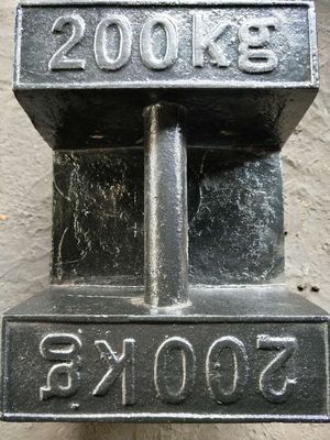 Poids de l'essai d'étalonnage en fonte