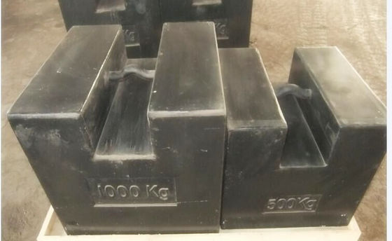 poids d'essai de fonte de 500kg M1 20kg 10kg pour la grue, poids de fonte pour le poids d'ascenseur