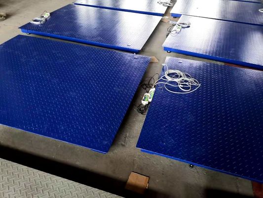 échelles de plancher de plate-forme de l'acier au carbone 3000kg de 1.5x2m